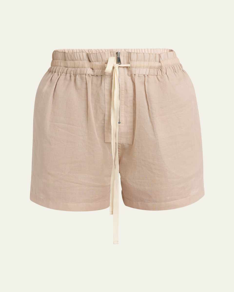 Drawstring Cotton Short Trousers
